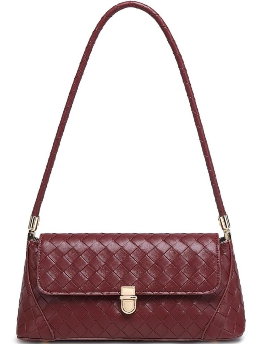 Women's Wine Red Vintage Handbag Retro Classic Small Purse Hobo Shoulder Bags